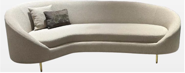 Curved Kidney Sofa